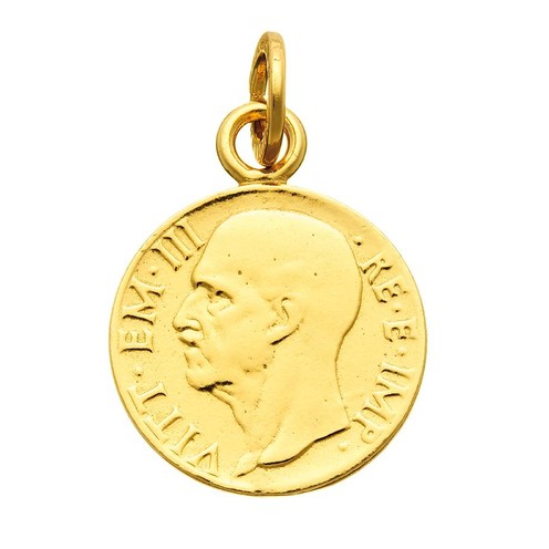 Charms Giovanni Raspini Charm Golden Moneta Vittorio Emanuele