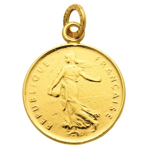 Charms Giovanni Raspini Charm Golden Moneta 5 Franchi