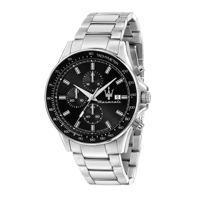 Orologio Maserati Sfida Chrono 44 Mm Acciaio Braccialato