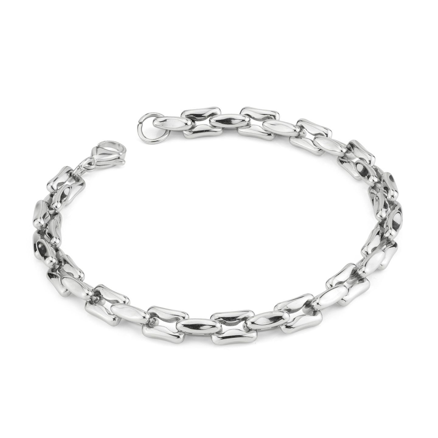 Bracciale Boccadamo Man Acciaio Maglia Ad Osso