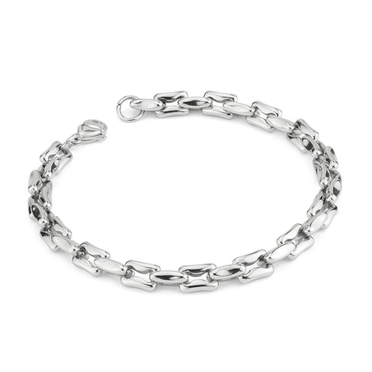 Bracciale Boccadamo Man Acciaio Maglia Ad Osso
