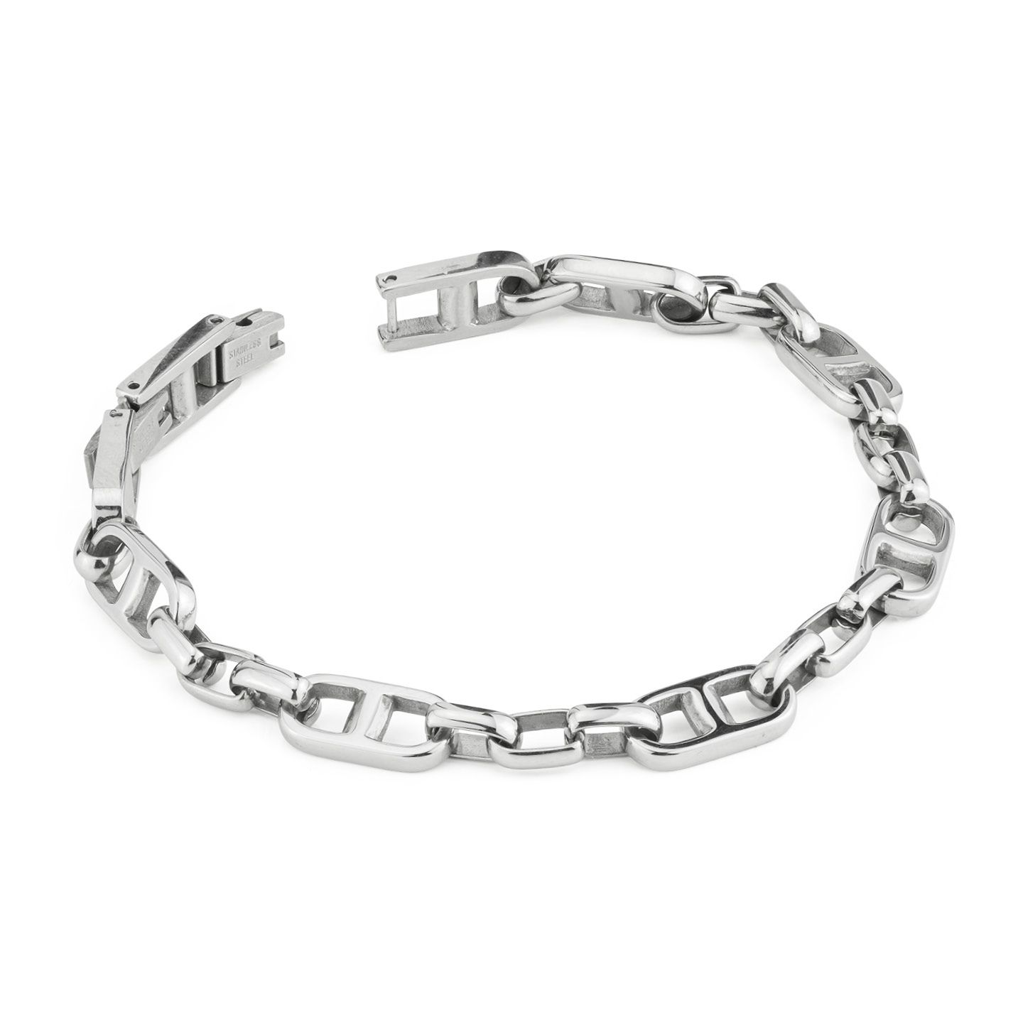 Bracciale Boccadamo Man Acciaio Catena Maglia D'Ancora