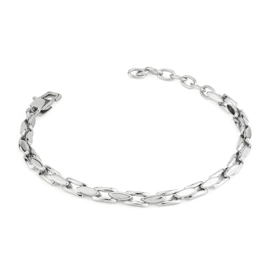 Bracciale Boccadamo Man Acciaio Catena Maglia Squadrata