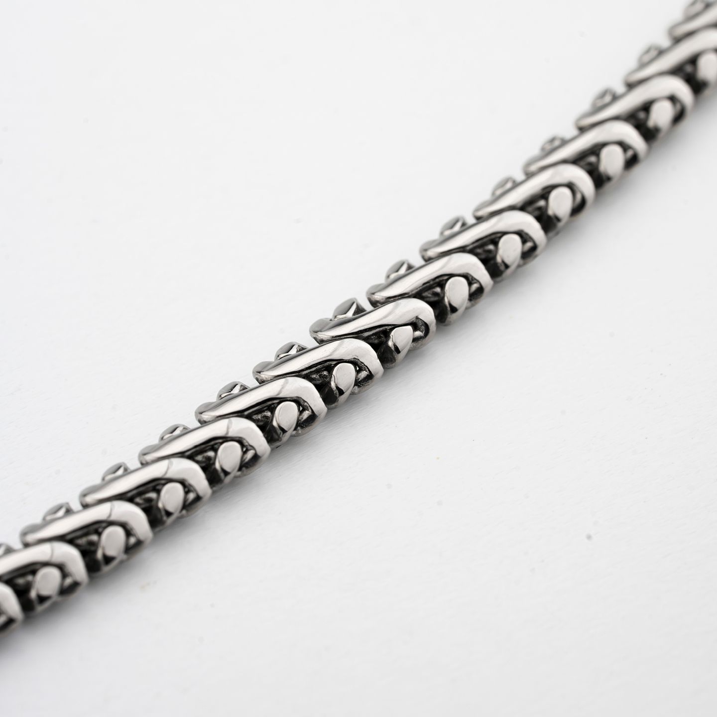 Bracciale Boccadamo Man Acciaio Maglia Spiga Intrecciata