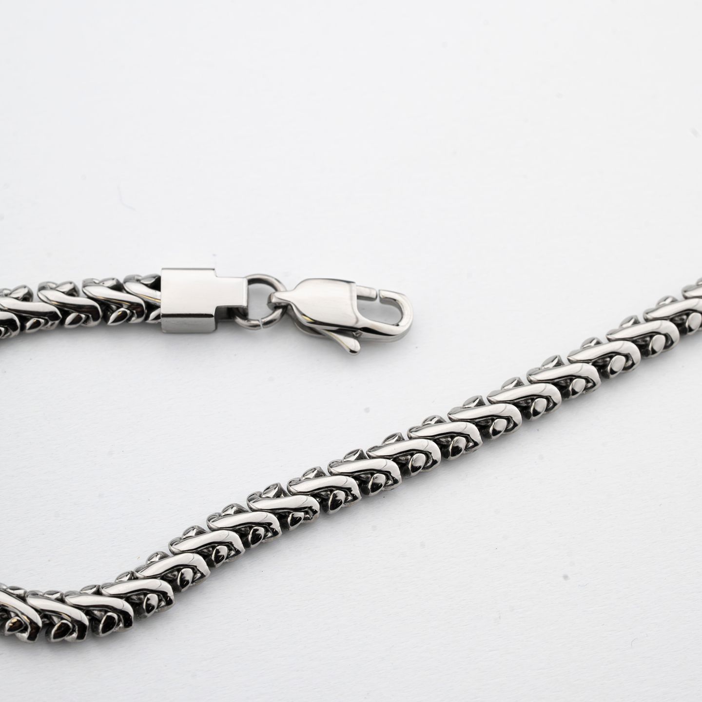 Bracciale Boccadamo Man Acciaio Maglia Spiga Intrecciata