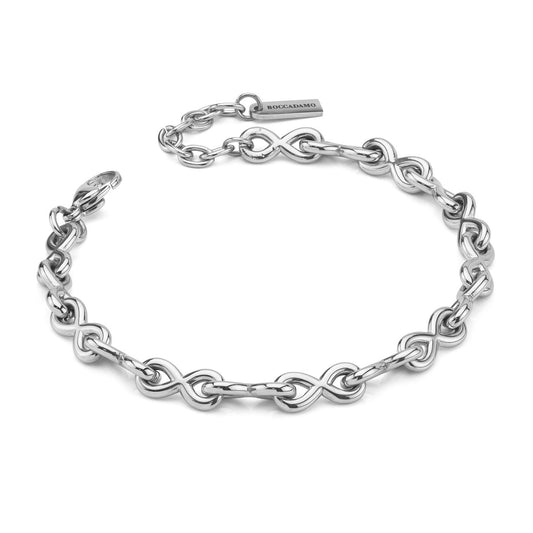 Bracciale Boccadamo Man Acciaio Maglie Intrecciate Infinito