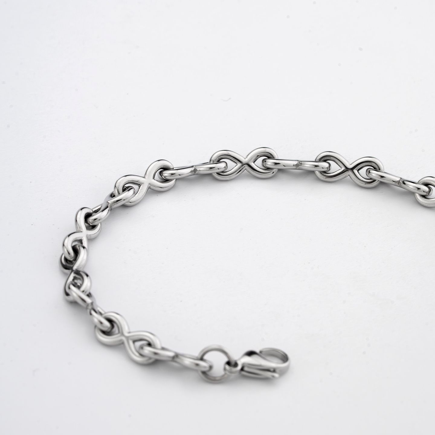 Bracciale Boccadamo Man Acciaio Maglie Intrecciate Infinito
