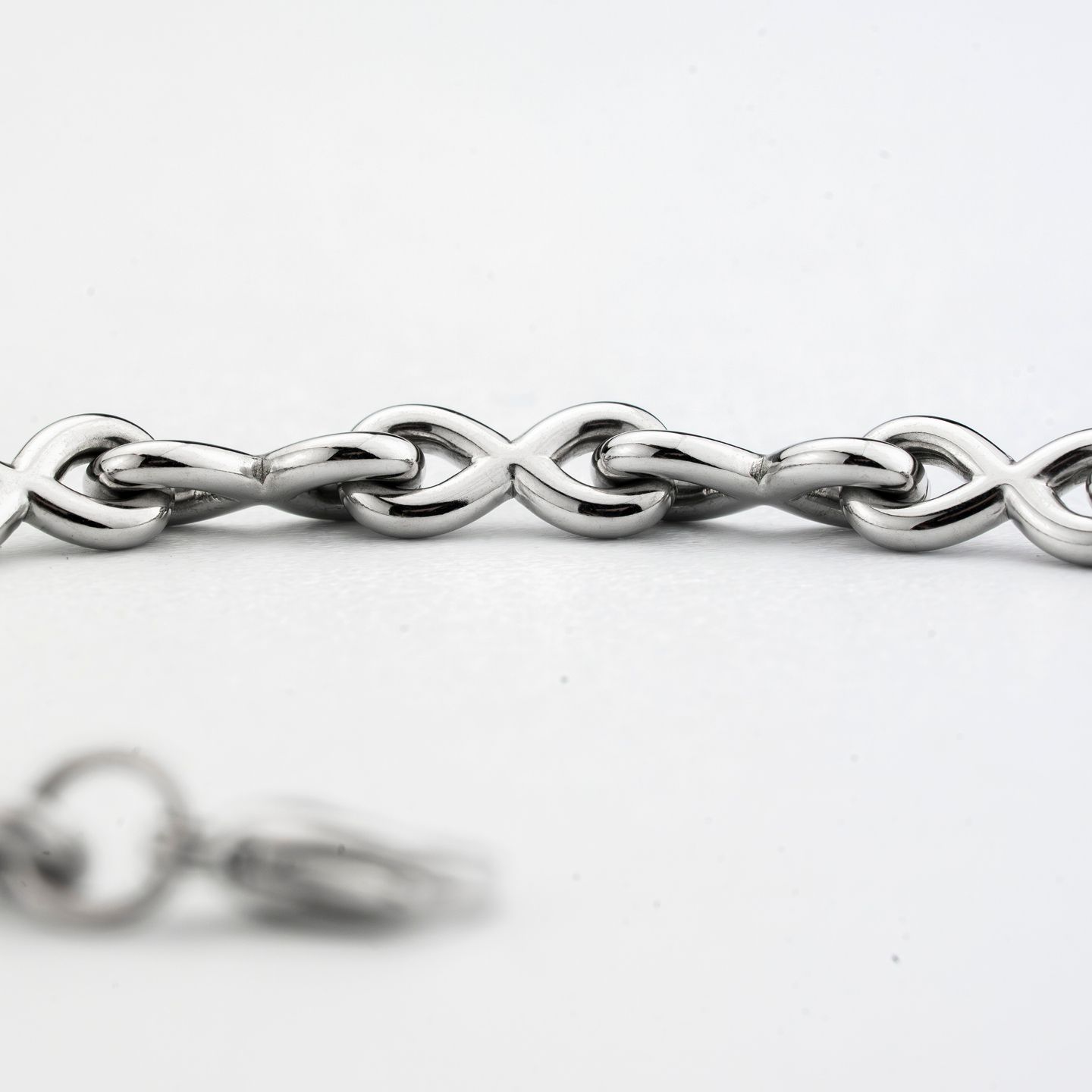Bracciale Boccadamo Man Acciaio Maglie Intrecciate Infinito
