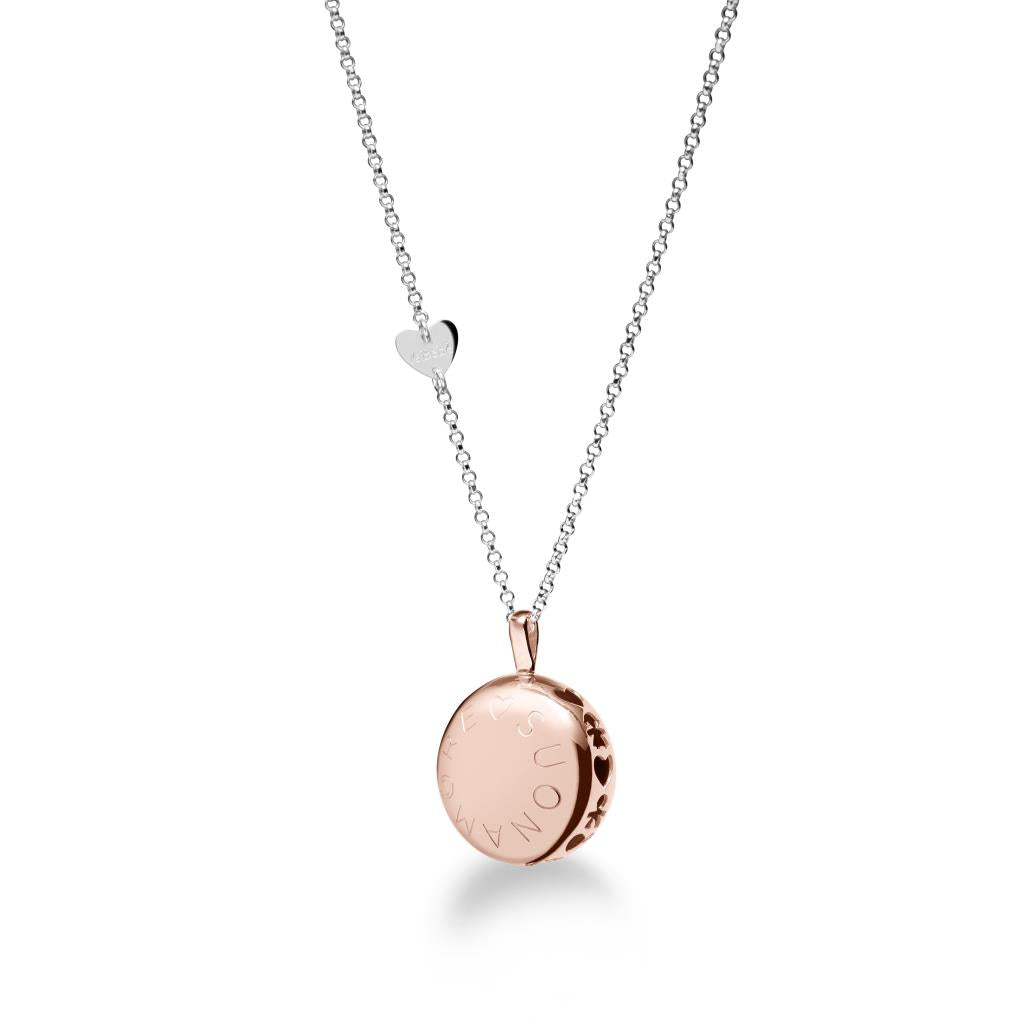 Collana leBebé Suonamore Argento Pendente Luna Rosato