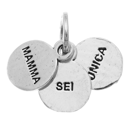 Charm Giovanni Raspini  Charms "Mamma Sei Unica" Argento 925