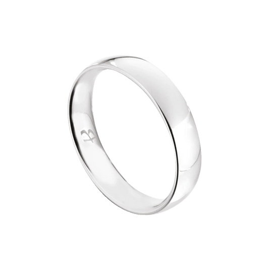 Anello Luca Barra Fede Classica In Acciaio - Misura 11