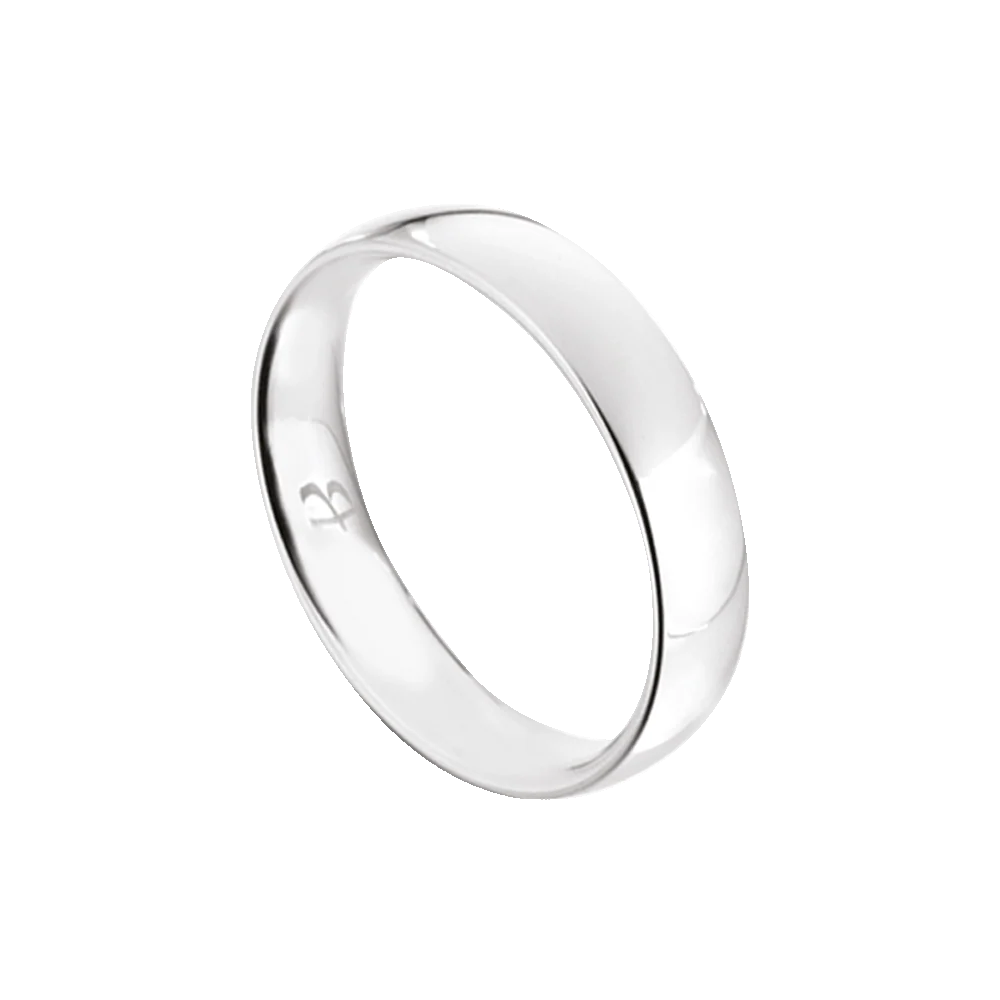 Anello Luca Barra Fede Classica In Acciaio - Misura 15