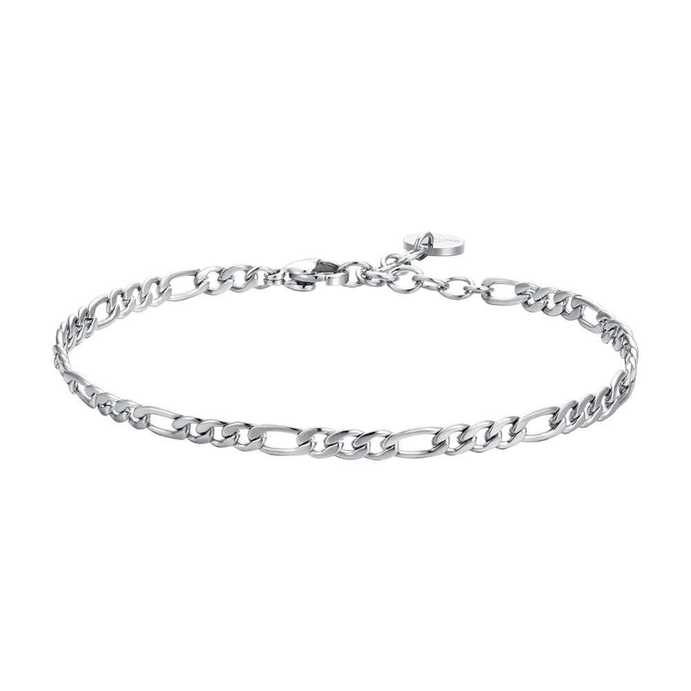 Bracciale Uomo Luca Barra Acciaio Maglia Catena