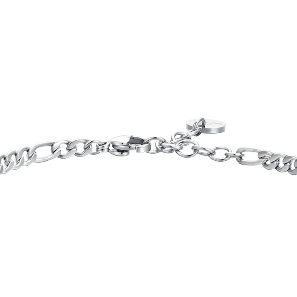 Bracciale Uomo Luca Barra Acciaio Maglia Catena