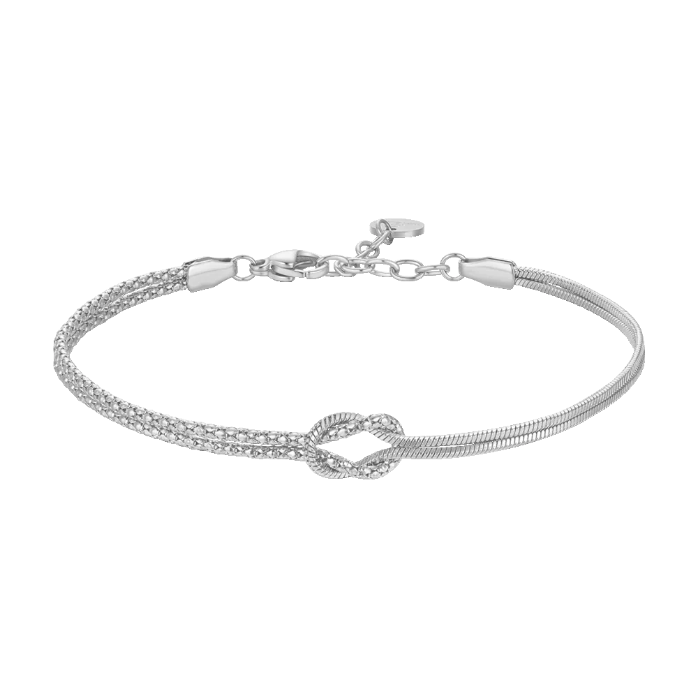 Bracciale Uomo Luca Barra Legami Acciaio Nodo Metà Coda Di Topo