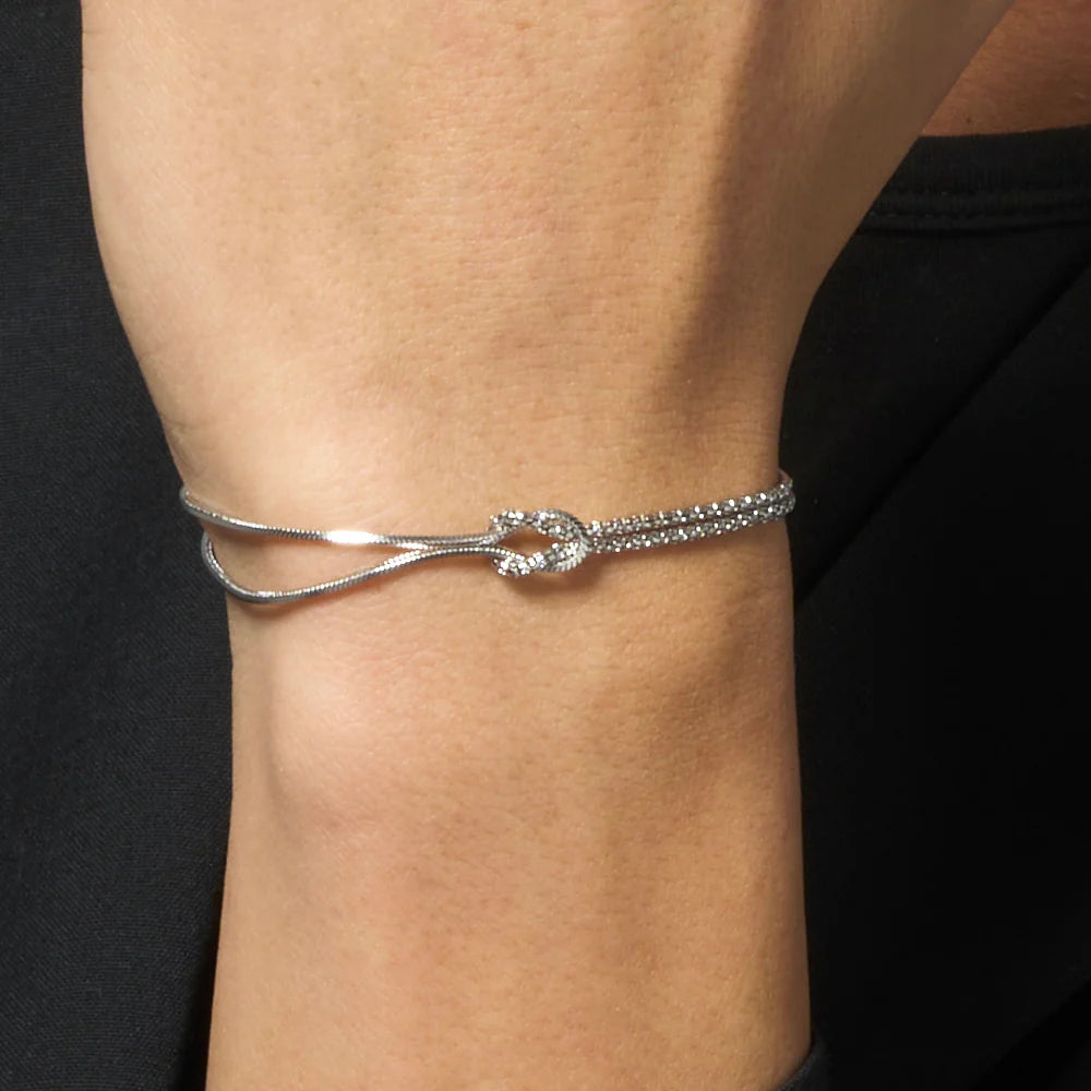 Bracciale Uomo Luca Barra Legami Acciaio Nodo Metà Coda Di Topo
