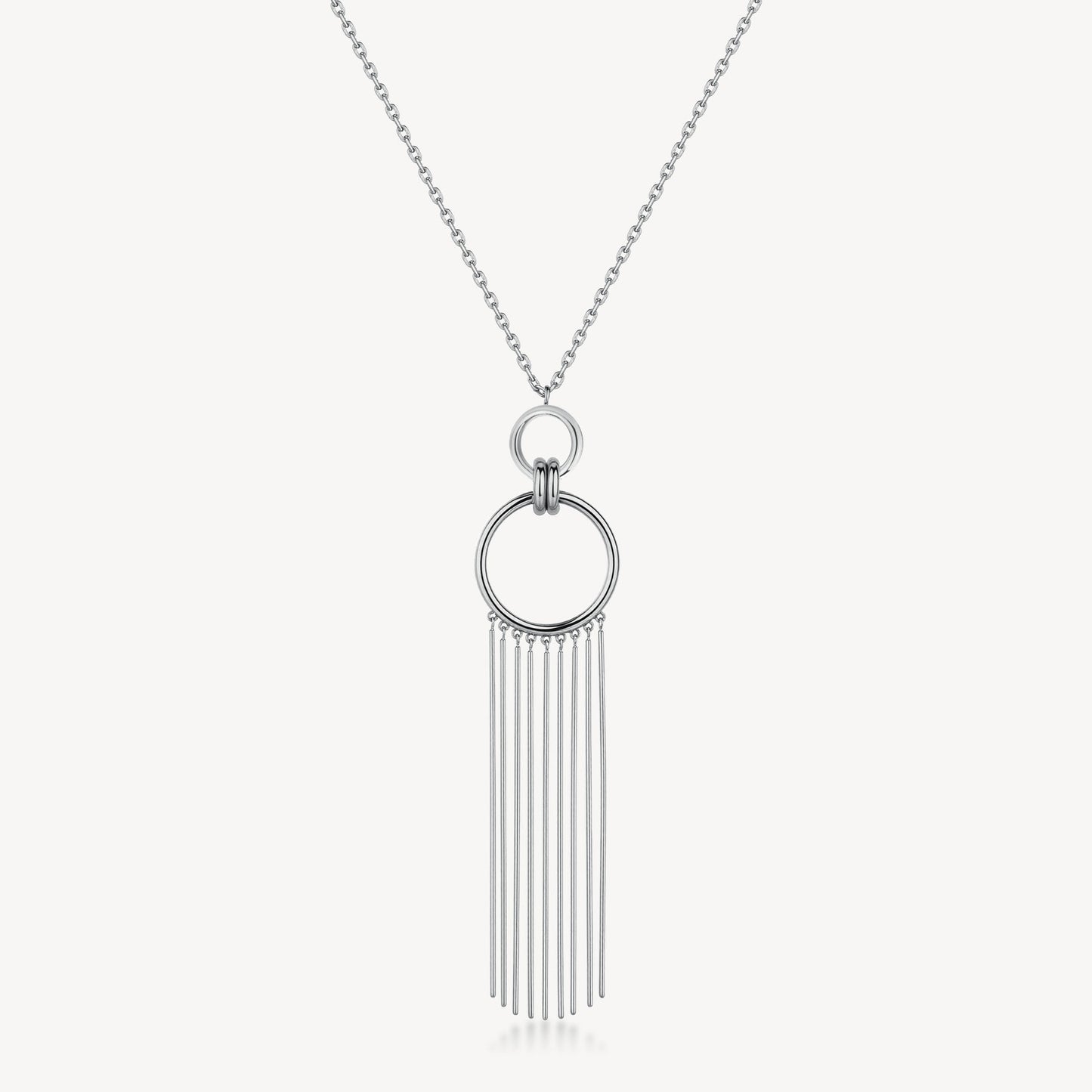 Collana Brosway Aura Acciaio Pendente Cerchi Frange