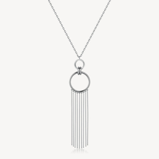 Collana Brosway Aura Acciaio Pendente Cerchi Frange