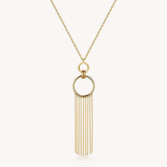 Collana Brosway Aura Pvd Oro Pendente Cerchi Frange