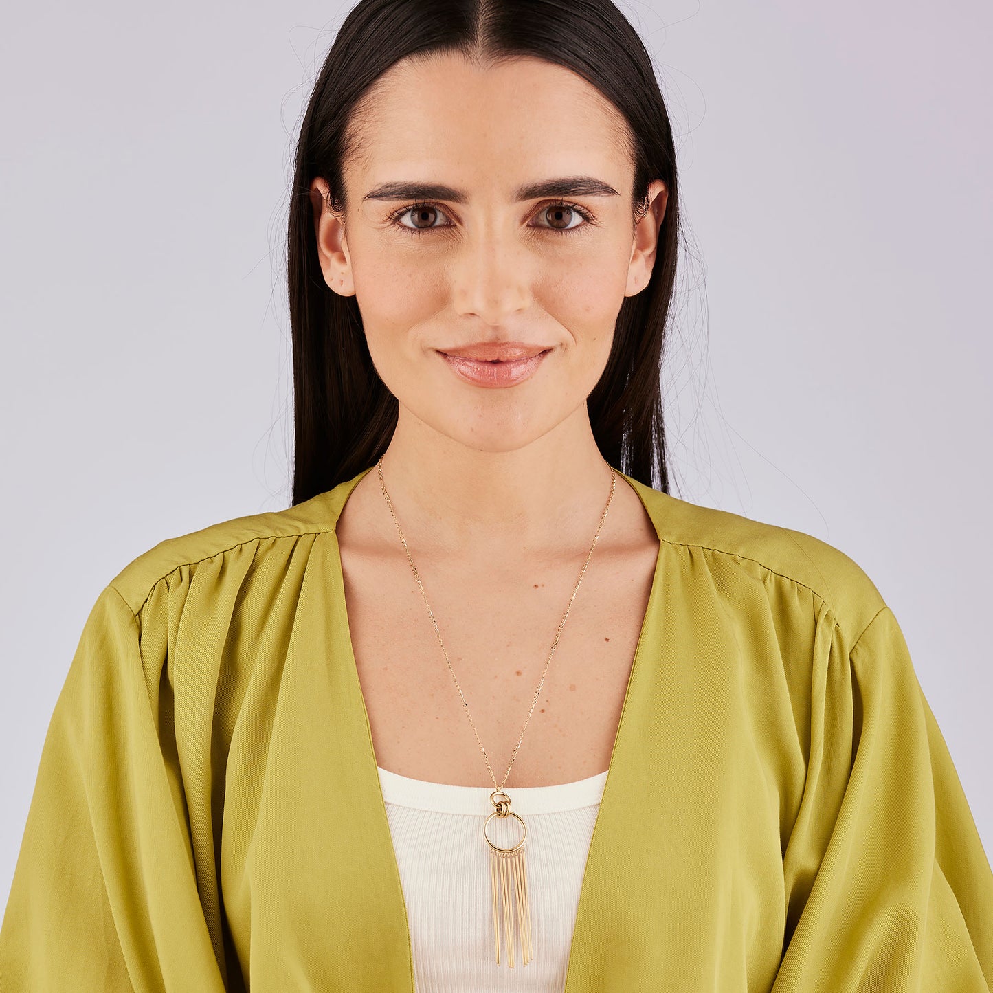Collana Brosway Aura Pvd Oro Pendente Cerchi Frange