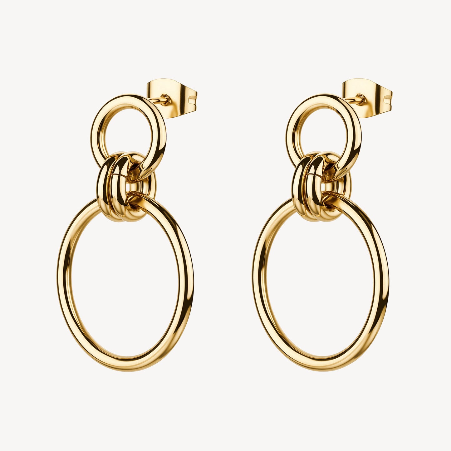 Orecchini Brosway Aura Pvd Oro Doppio Cerchio