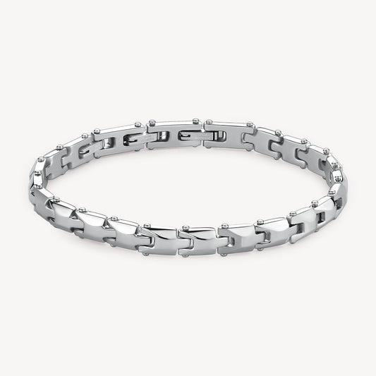 Bracciale Brosway Backliner Uomo In Acciaio Lucido E Satinato