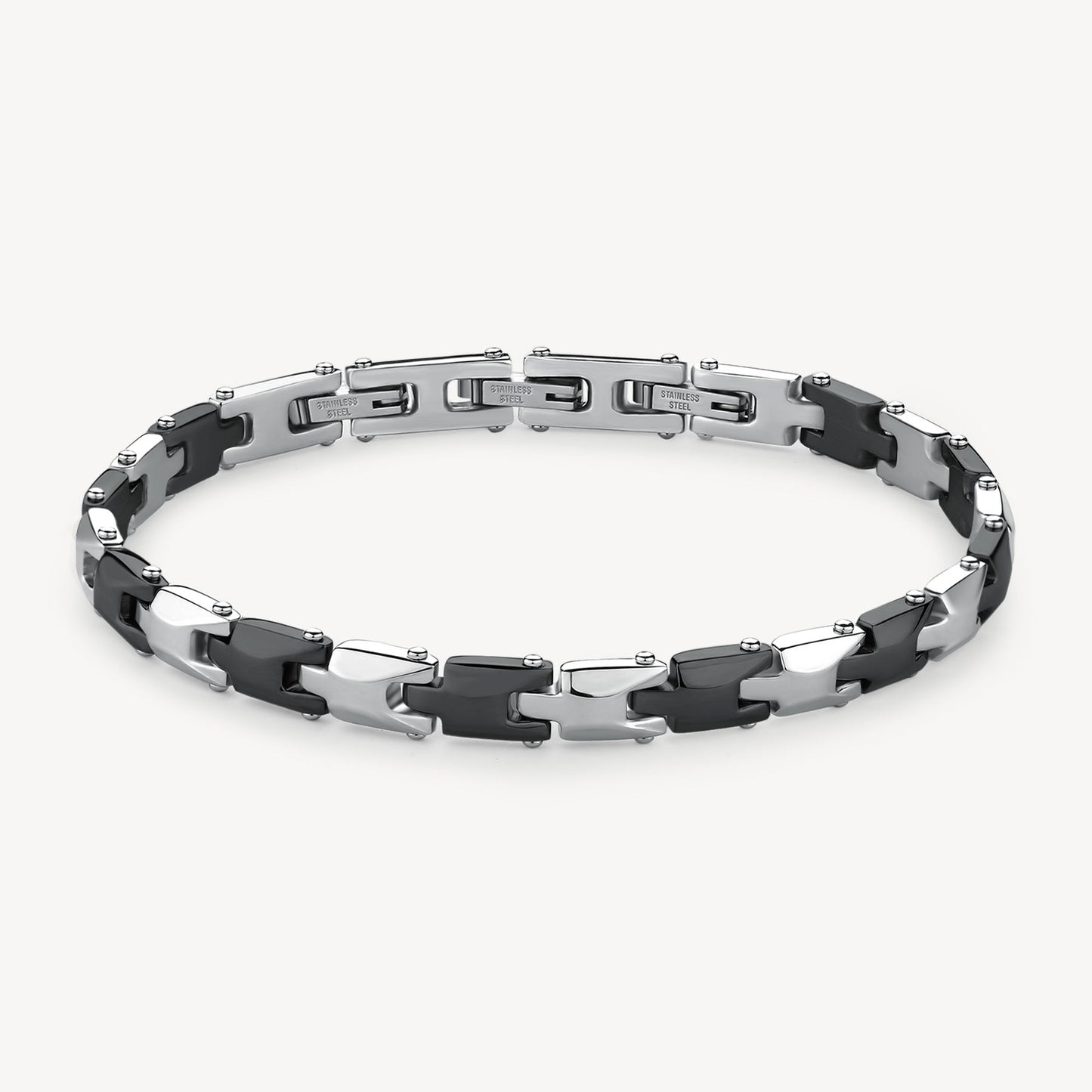 Bracciale Brosway Backliner Bracciale Uomo In Acciaio E Pvd Nero