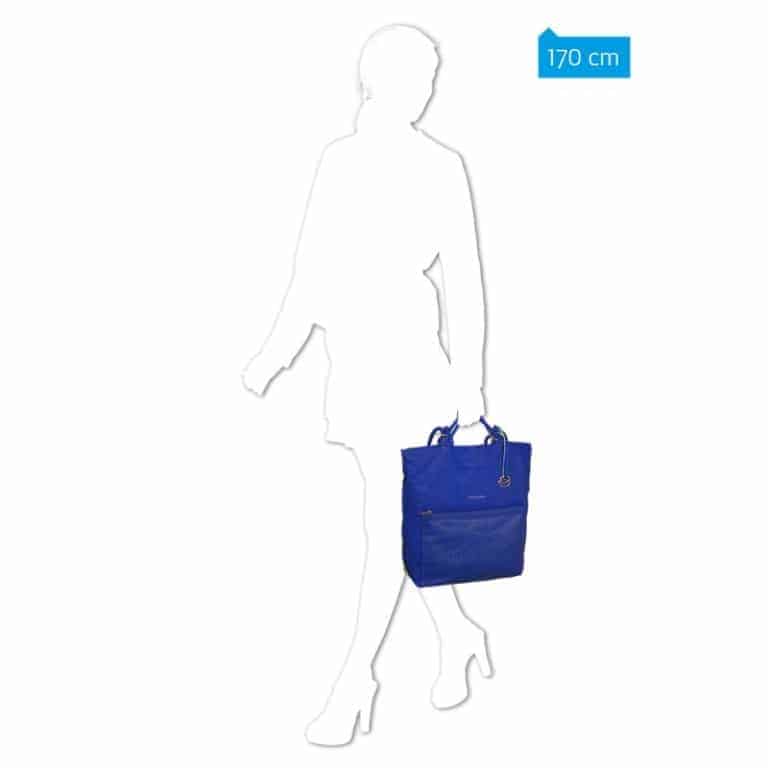 Borse Piquadro Shopping Bag Verticale Pelle Blu