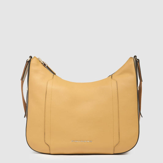 Borse Piquadro Borsa Donna Porta Pc Ipad Tracolla Pelle Gialla Beige