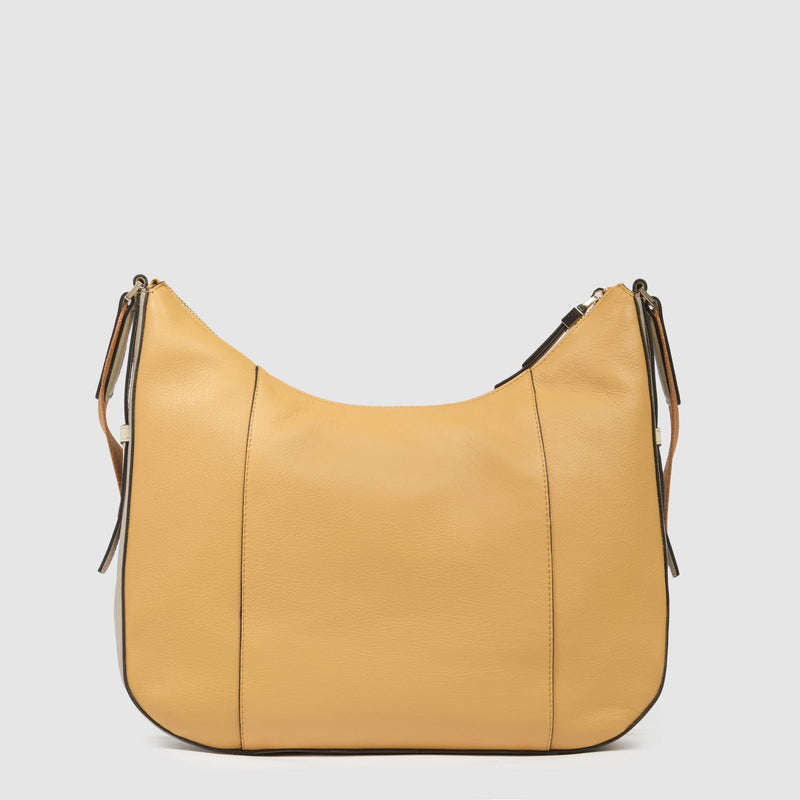 Borse Piquadro Borsa Donna Porta Pc Ipad Tracolla Pelle Gialla Beige