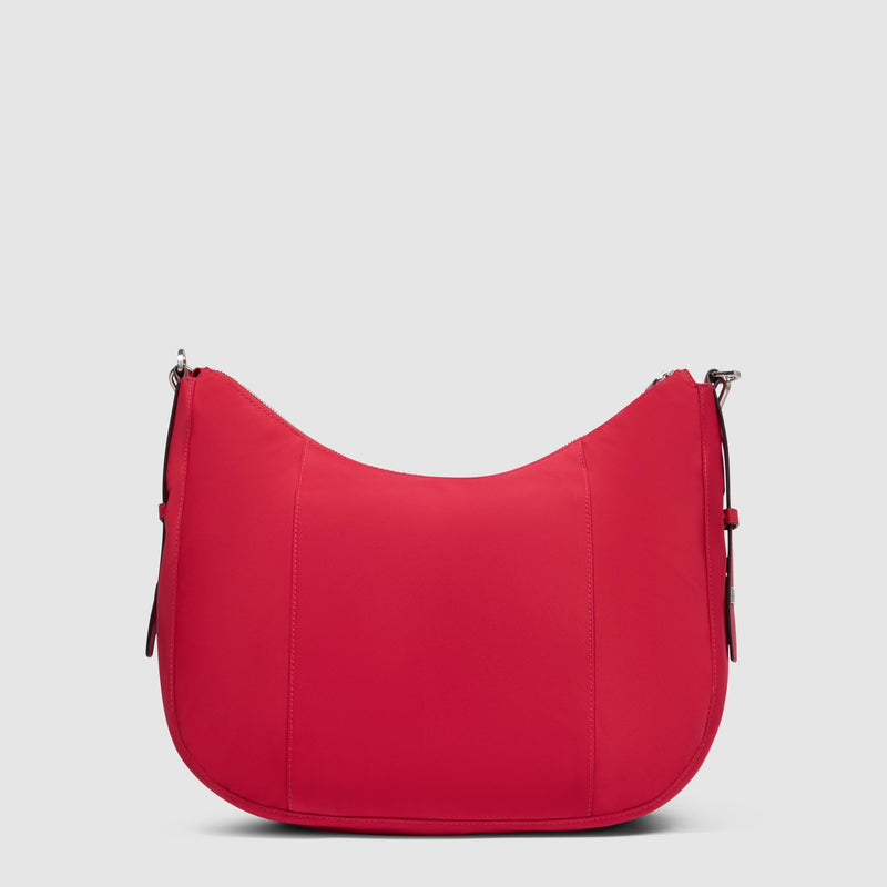 Borse Piquadro Borsa Donna Porta Ipad Tessuto Inserti Pelle Rossa