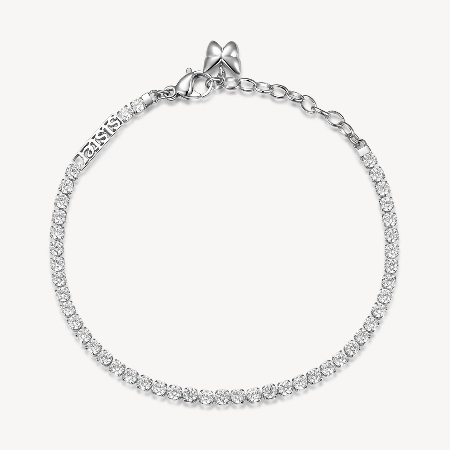 Bracciale Brosway Desideri Affetti Sorella Tennis In Acciaio Con Cristalli E Charm Farfalla