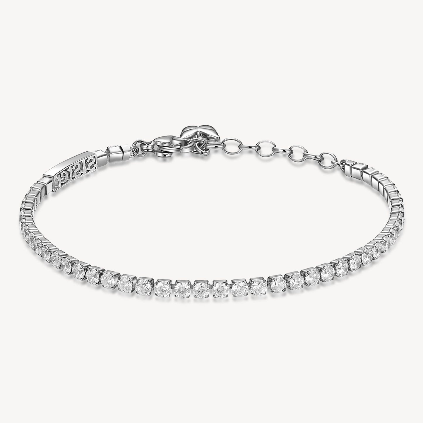 Bracciale Brosway Desideri Affetti Sorella Tennis In Acciaio Con Cristalli E Charm Farfalla