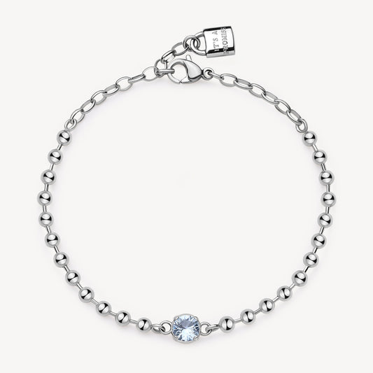 Bracciale Brosway Desideri Affetti/Amicizia Cristallo Azzurro e Charm Lucchetto