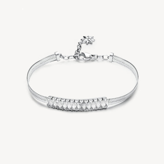 Bracciale Brosway Desideri In Acciaio Con Cristalli Baguettes