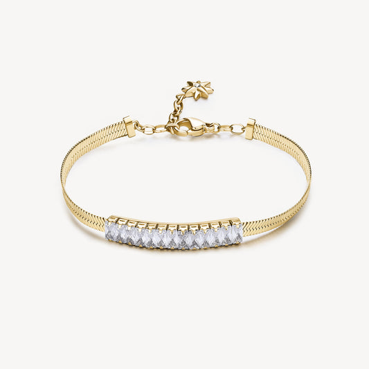 Bracciale Brosway Desideri Pvd Oro Con Cristalli Baguettes