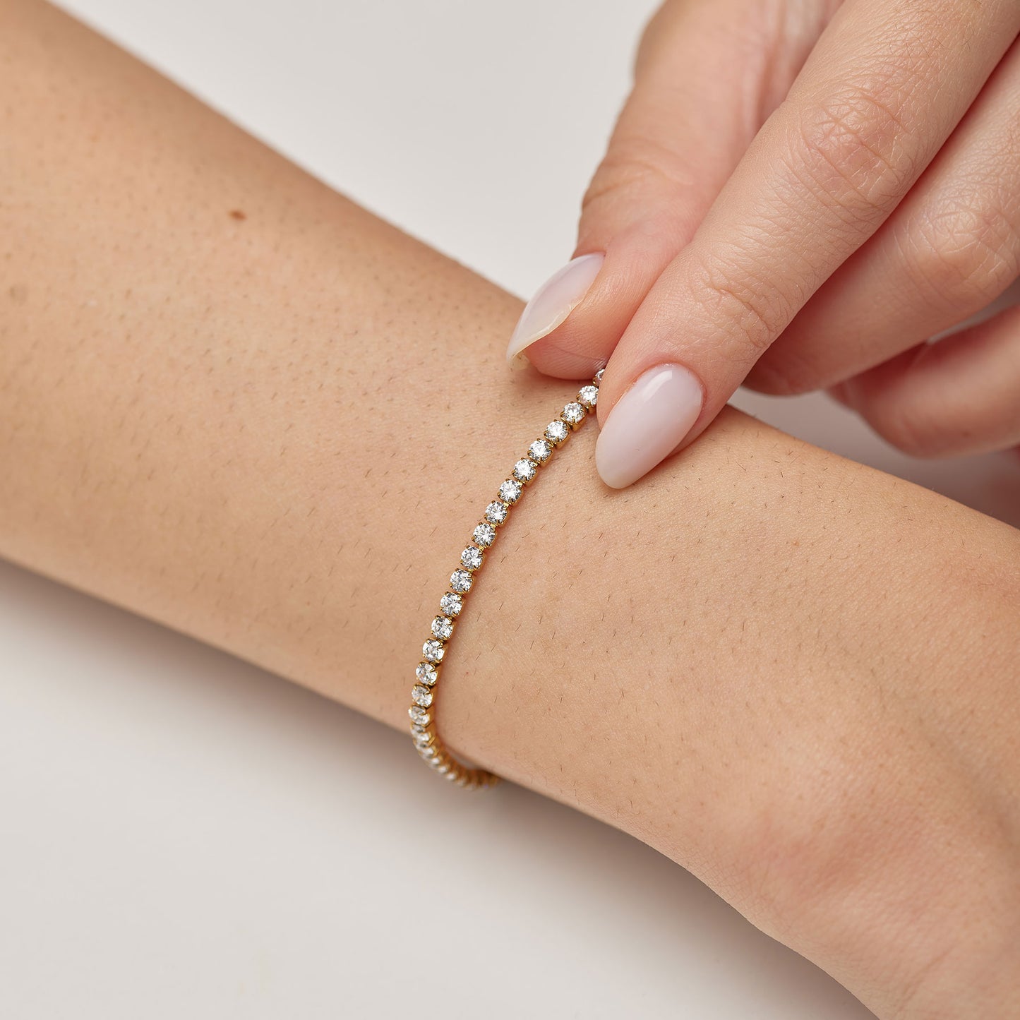 Bracciale Tennis Brosway Desideri Pvd Oro con Cristalli