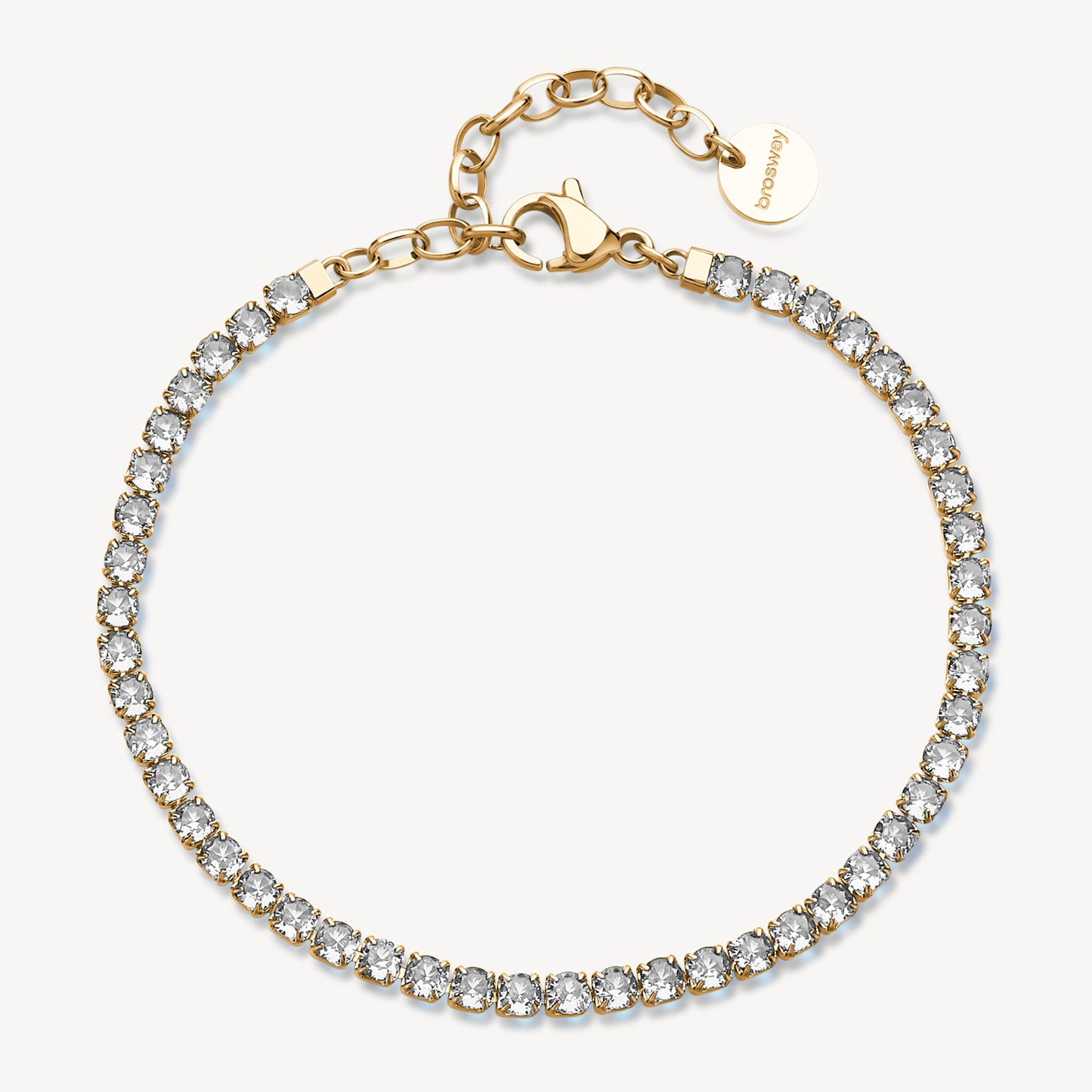 Bracciale Tennis Brosway Desideri Pvd Oro con Cristalli