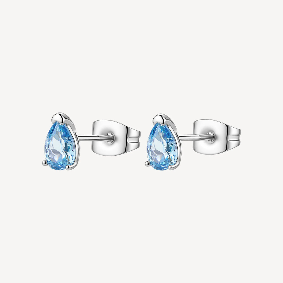 Orecchini Lobo Brosway Desideri Acciaio Con Cubic Zirconia Color Acquamarina A Goccia