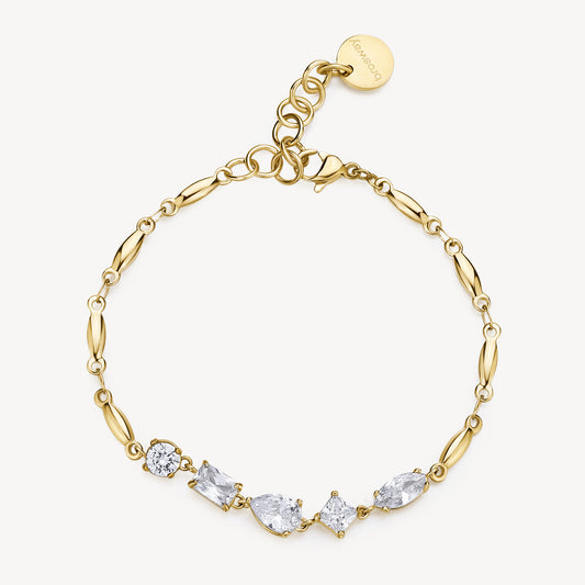 Bracciale Brosway Affinity Pvd Oro con Cristalli