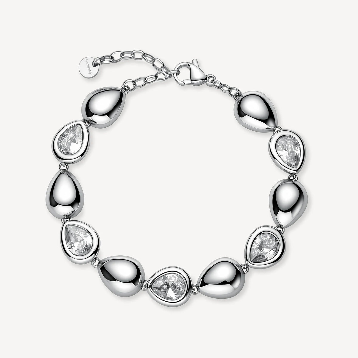 Bracciale Brosway Glow In Acciaio Con Elementi A Goccia E Cubic Zirconia Alternati