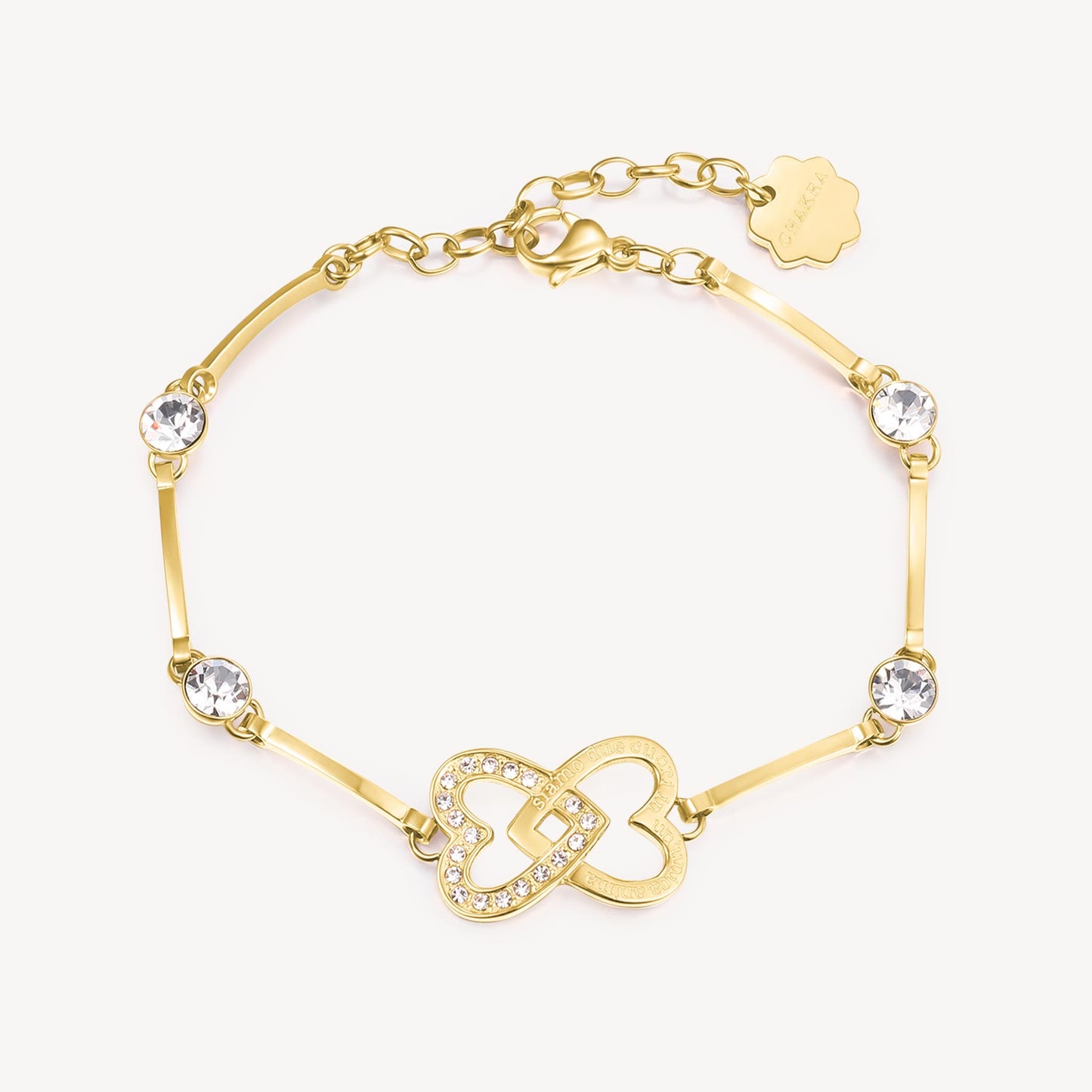 Bracciale Brosway Chakra Amore Pvd Oro Con Cristalli