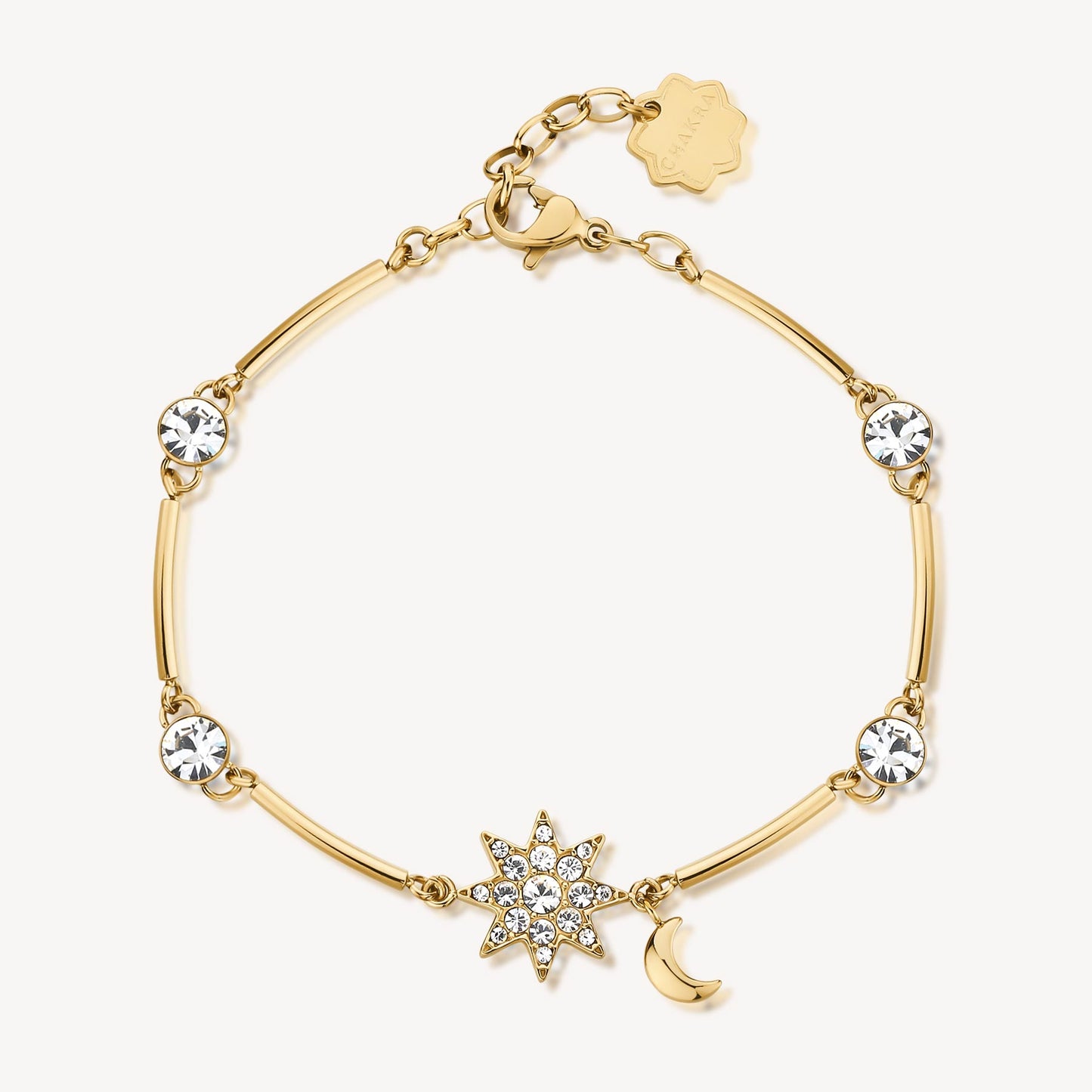 Bracciale Brosway Chakra Simboli Pvd Oro Con Cristalli