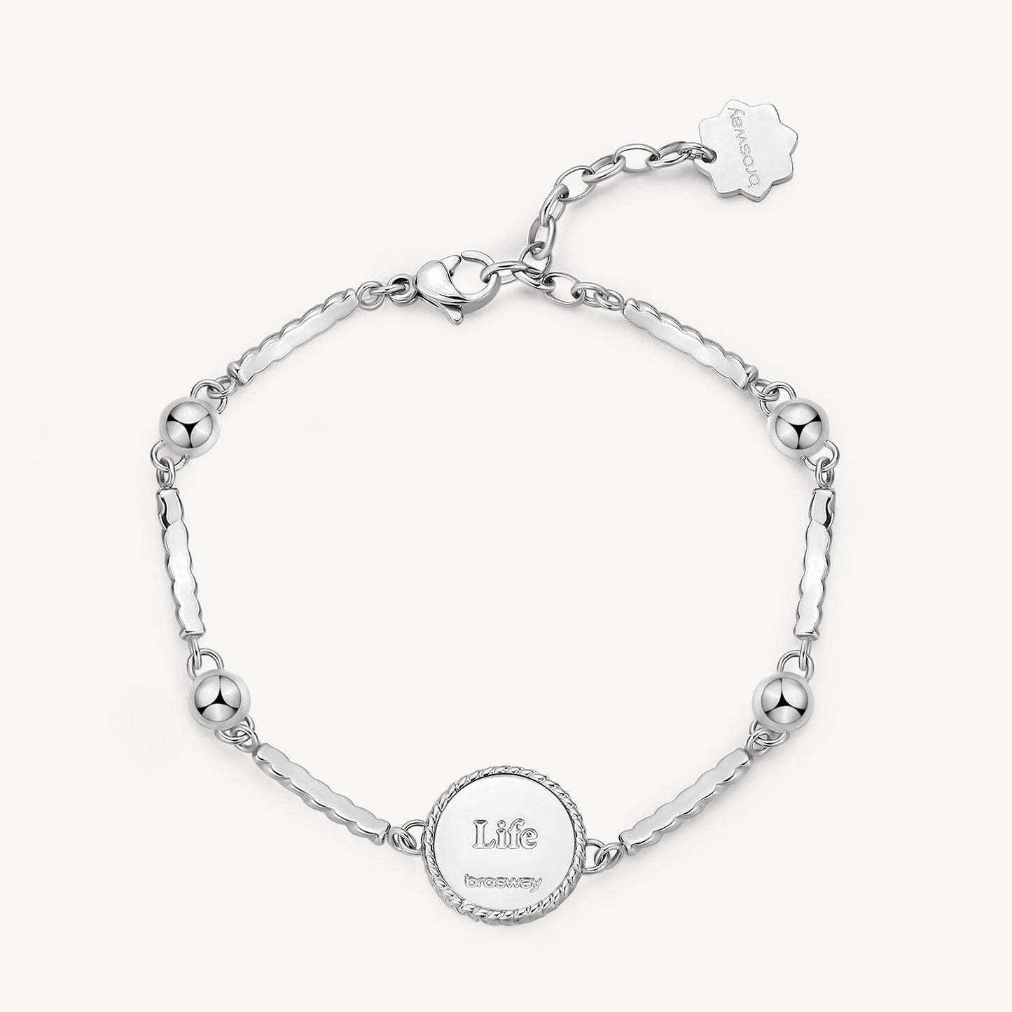 Bracciale Brosway Chakra Mistici Albero Della Vita Torchon In Acciaio Con Cristalli