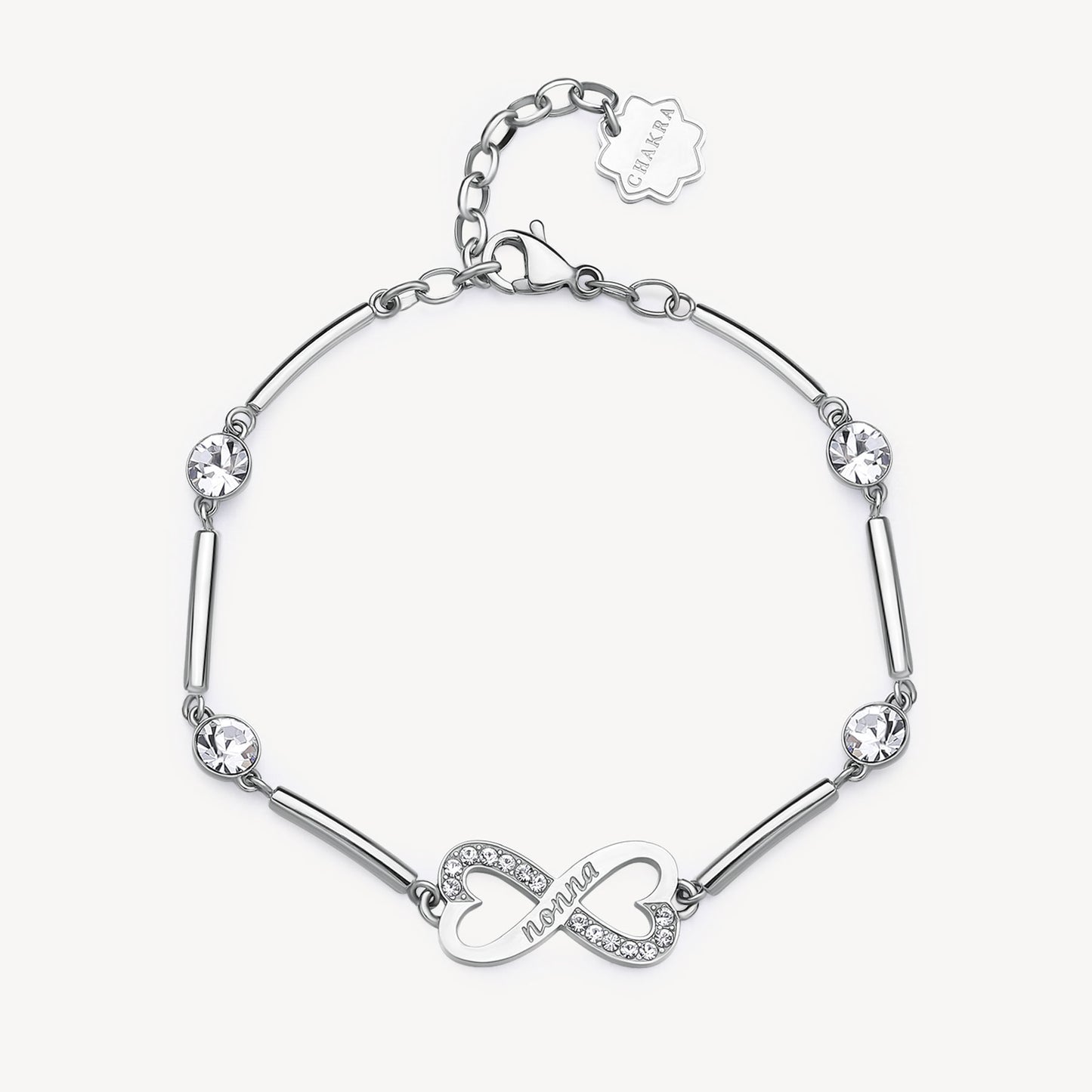 Bracciale Brosway Chakra Famiglia & Affetti Nonna In Acciaio Con Cristalli