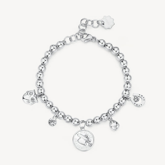 Bracciale Brosway Chakra Portafortuna In Acciaio Con Charms