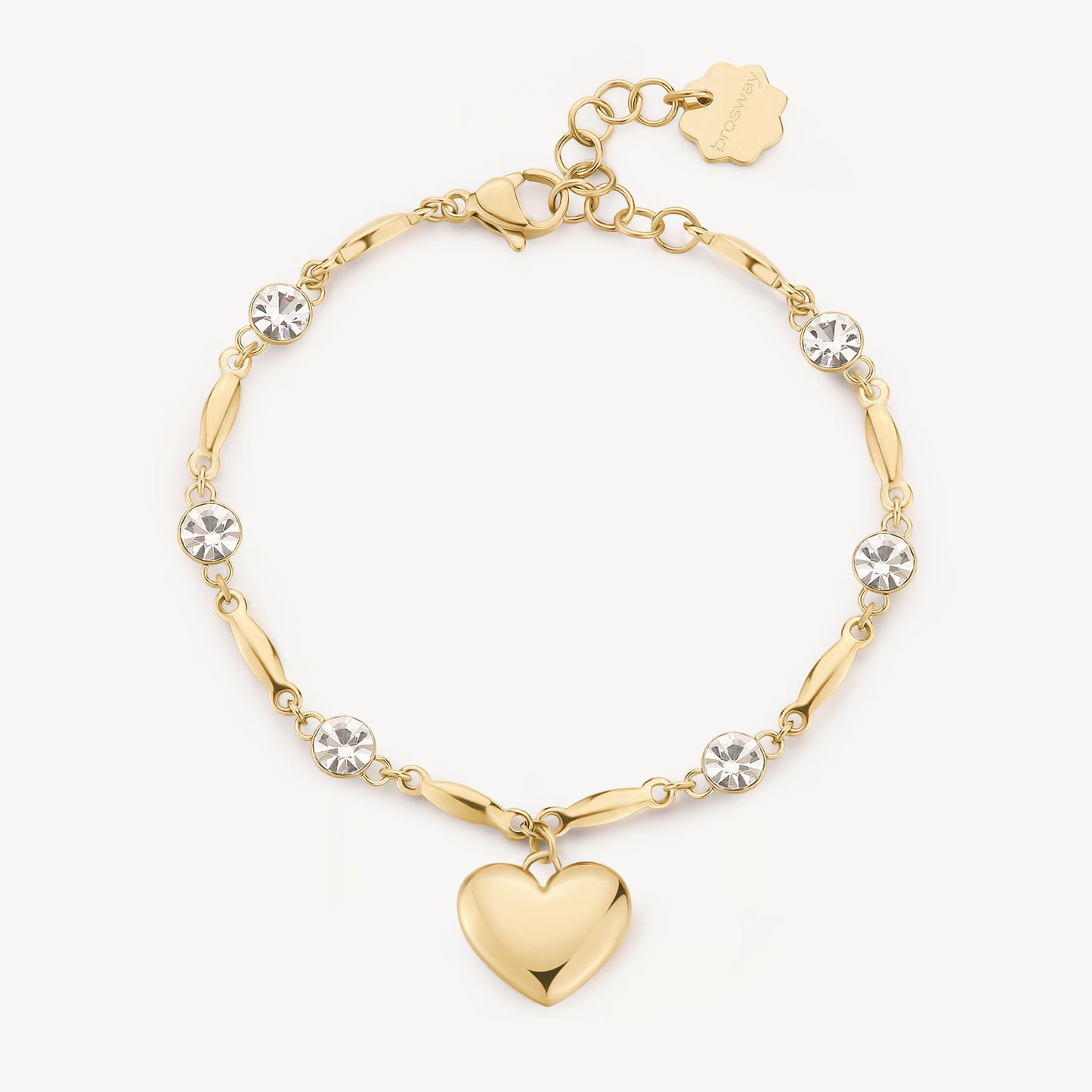 Bracciale Brosway Chakra Amore Pvd Oro Charm Cuore