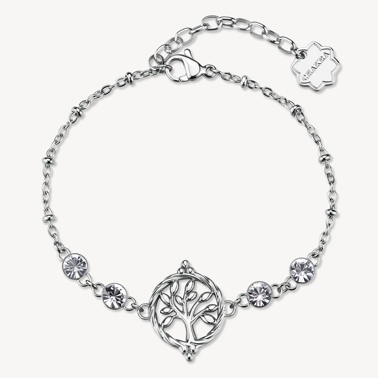 Bracciale Brosway Chakra Mistici Acciaio Albero Della Vita e 4 Cristalli
