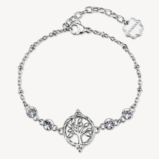 Bracciale Brosway Chakra Mistici Acciaio Albero Della Vita e 4 Cristalli
