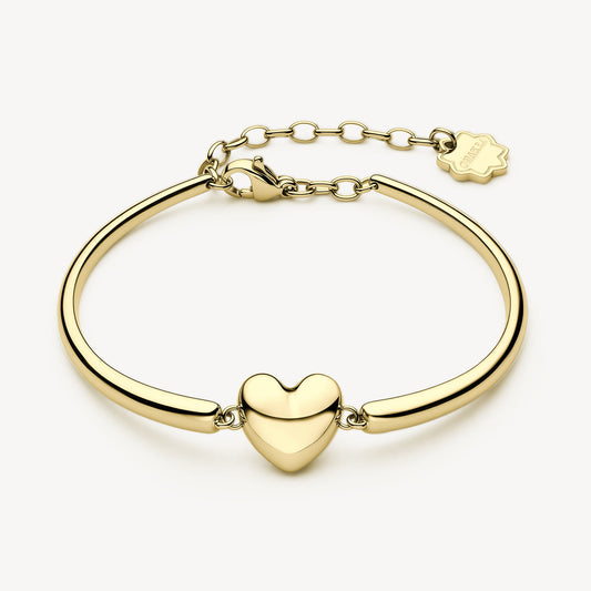 Bracciale Rigido Brosway Chakra Acciaio Pvd Oro Cuore